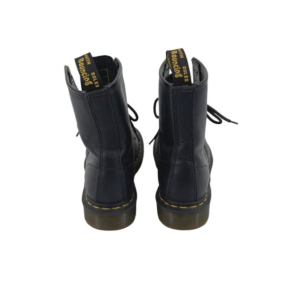 Dr. Martens 1460 Pascal Black Leather Combat Lace-Up Boots Womens Size 6 Grunge - Picture 2 of 8